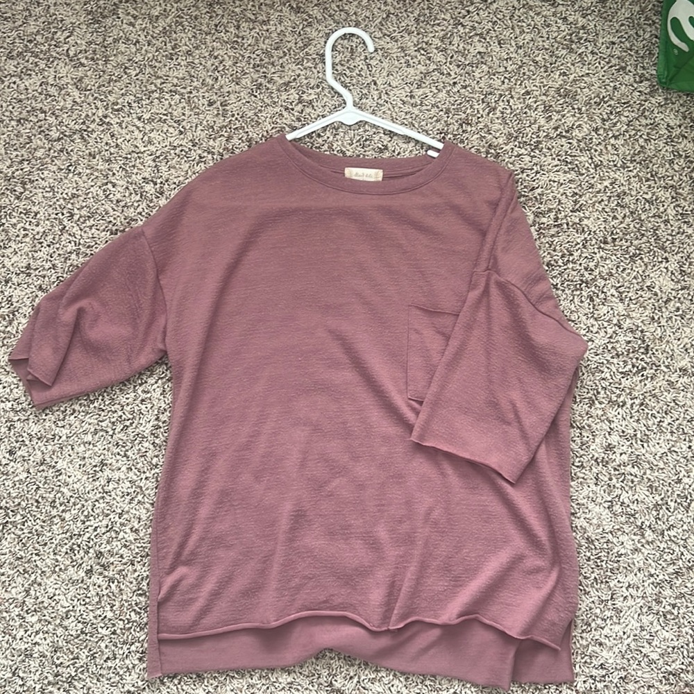 Altard state comfy purple tee